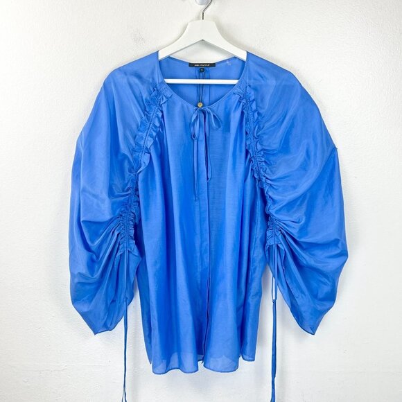 NWT Kobi Halperin Fatima Cinched-Sleeve Blouse Size XL - Picture 3 of 11